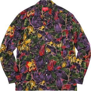 Painted Floral Rayon Shirt
