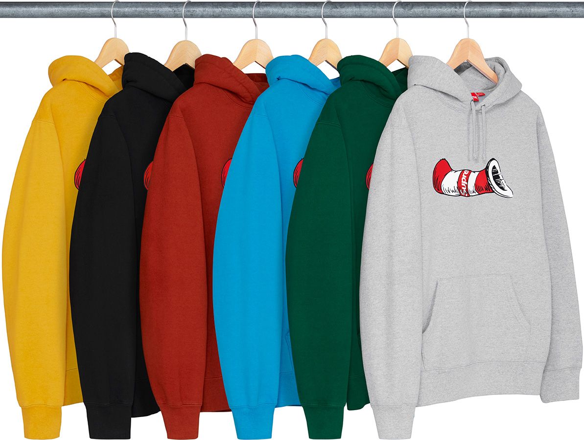 supreme cat in the hat hoodie