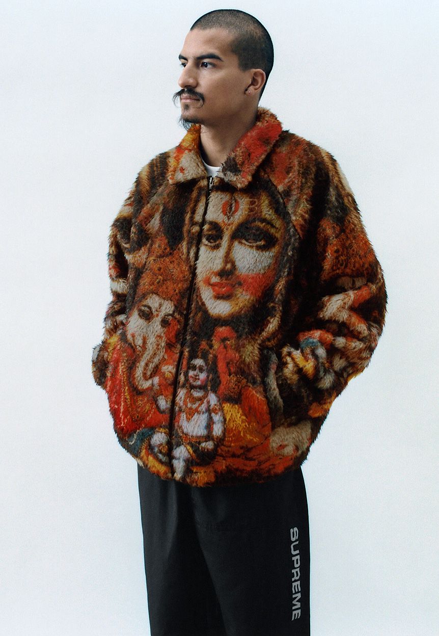 Ganesh Faux Fur Jacket, Heavy Nylon Pant image 4/26