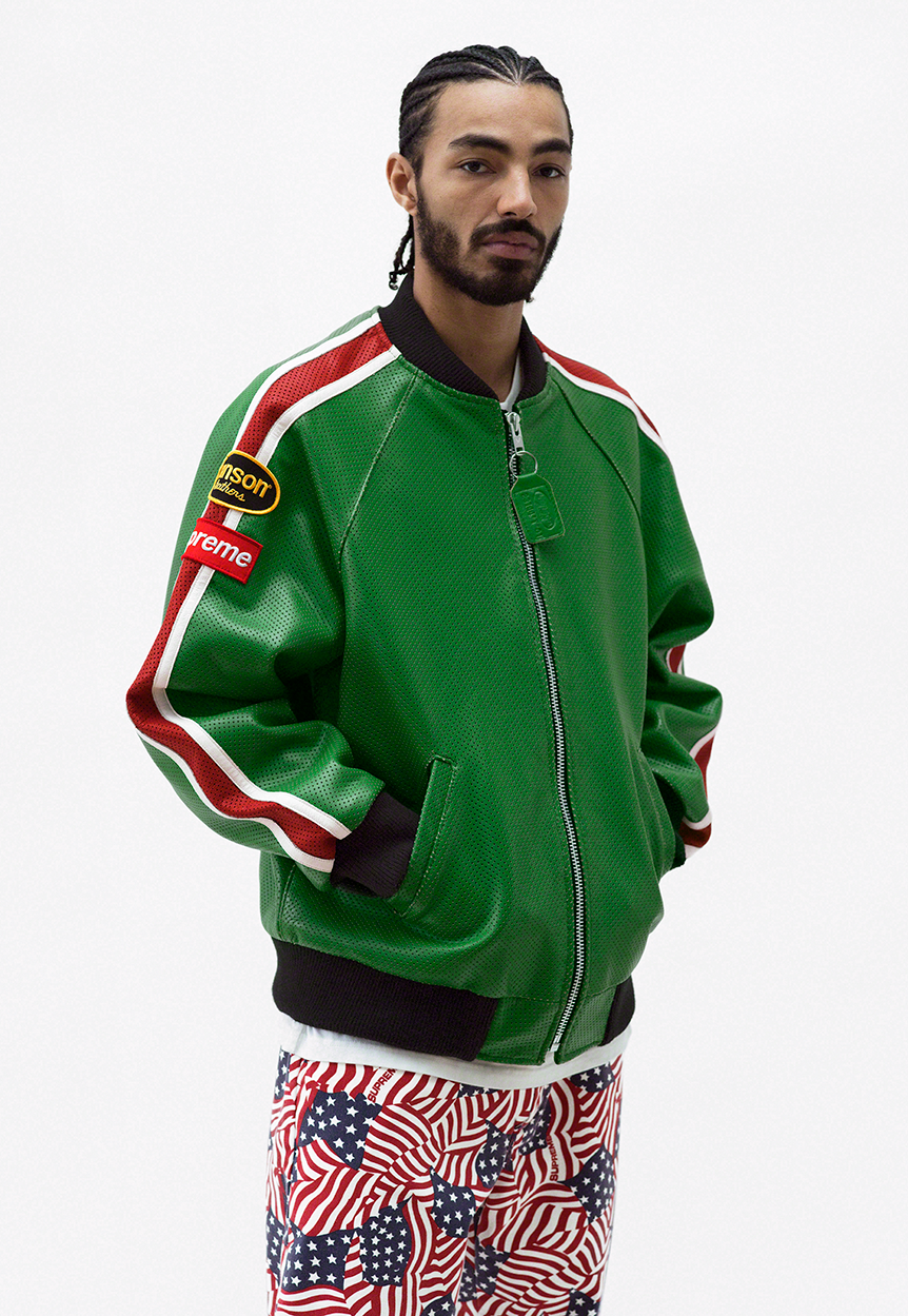 Supreme®/Vanson Leathers® Perforated Bomber Jacket, Small Box Tee, Work Pant image 8/29