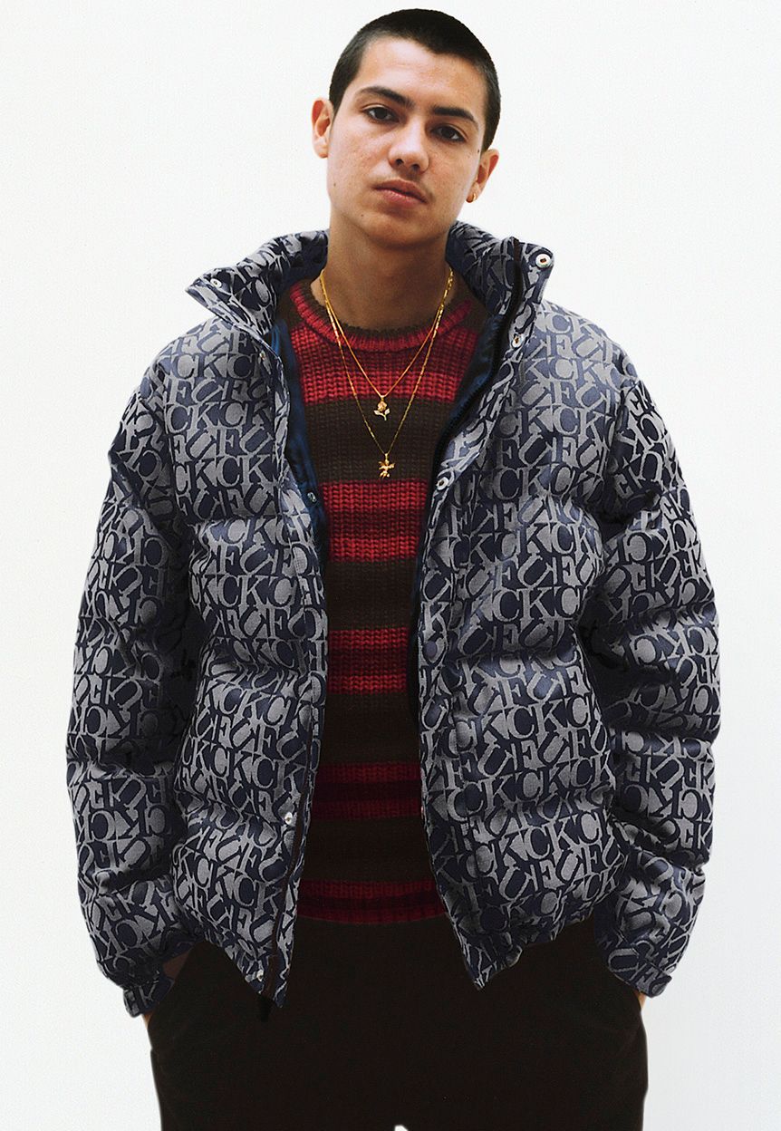 Fuck Jacquard Puffy Jacket, Ombre Stripe Sweater, Warm Up Pant image 22/30