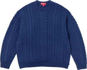 Appliqué Cable Knit Sweater