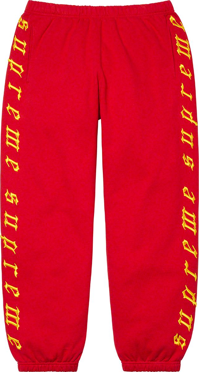 Raised Embroidery Sweatpant - Fall/Winter 2021 Preview – Supreme