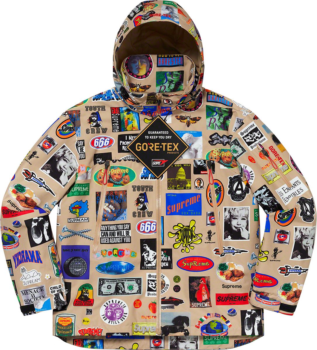 Supreme GORE-TEX Stickers Shell Jacket-