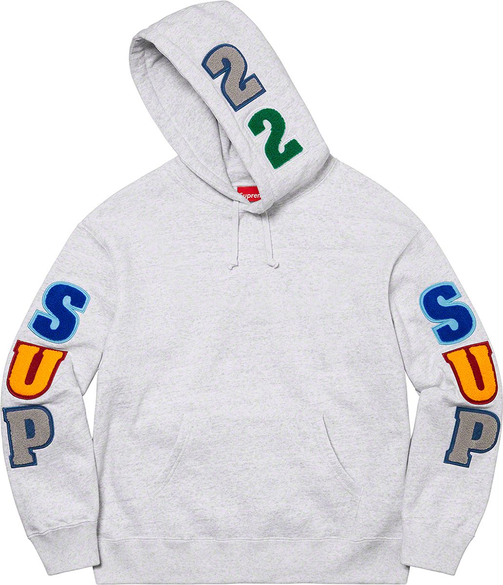 supreme_ Chenille Hooded Sweatshirt