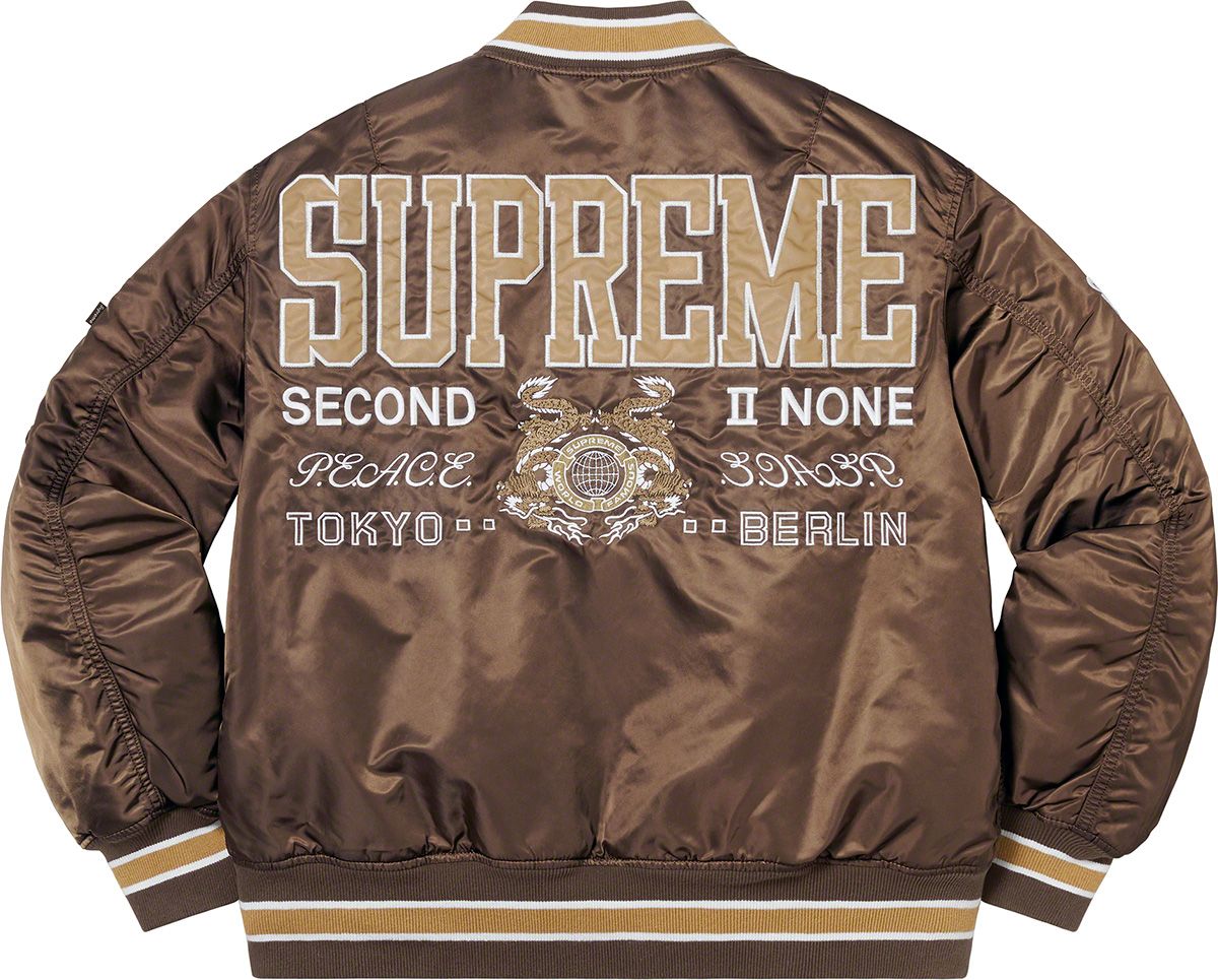 Second To None MA-1 Jacket - Spring/Summer 2022 Preview – Supreme