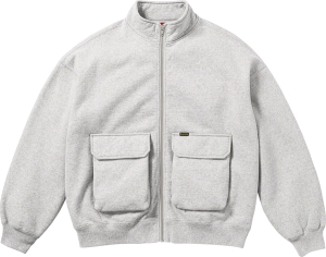 Cargo Pocket Zip Up Sweatshirt