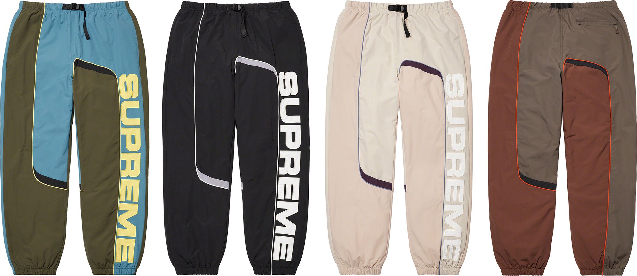 S Paneled Belted Track Pant - Fall/Winter 2021 Preview – Supreme