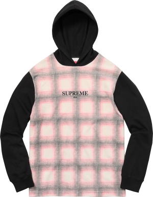 Plaid Hooded L/S Top