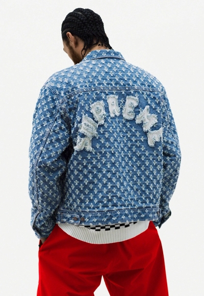 Hole Punch Denim Trucker Jacket, Back Logo Sweater, Utility Belted Pant image 24