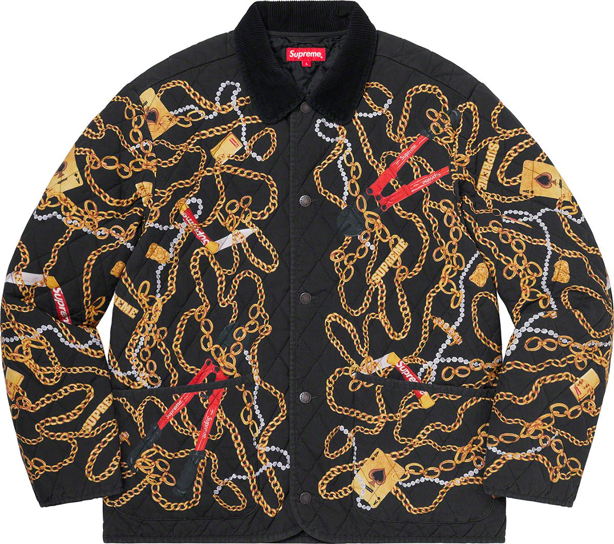 Chains Quilted Jacket - Fall/Winter 2020 Preview – Supreme