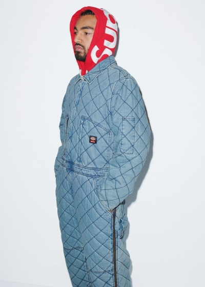 Supreme®/Dickies® Quilted Coverall, Contrast Hooded Sweatshirt image 32