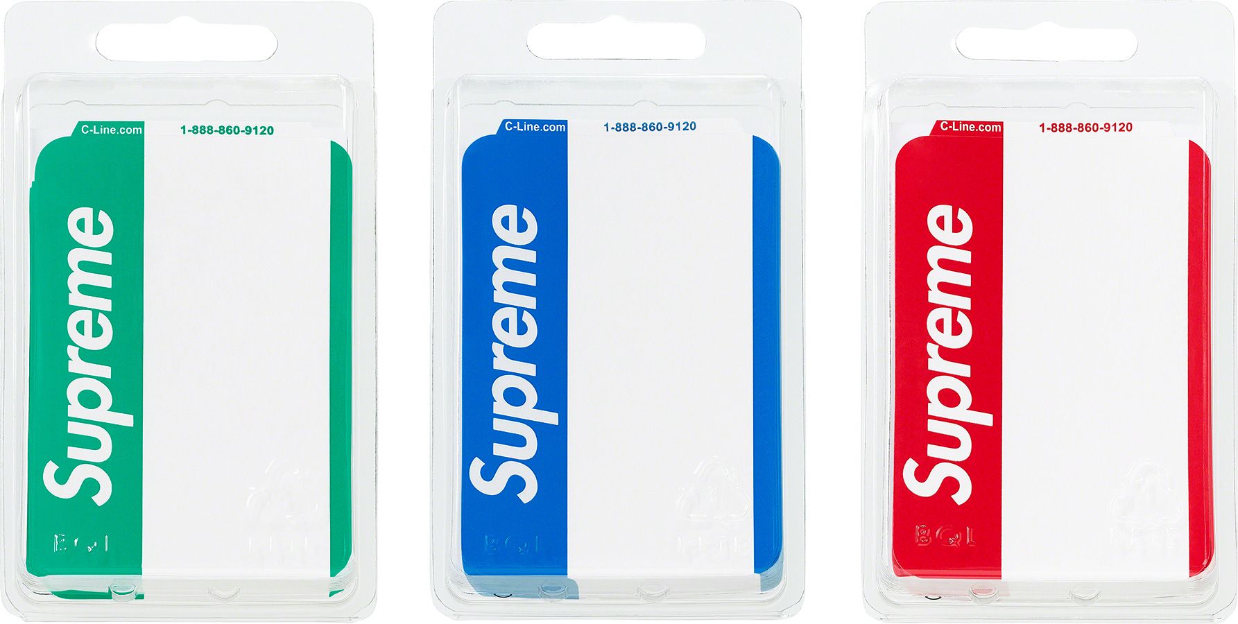 Supreme outlet Name Badge Stickers