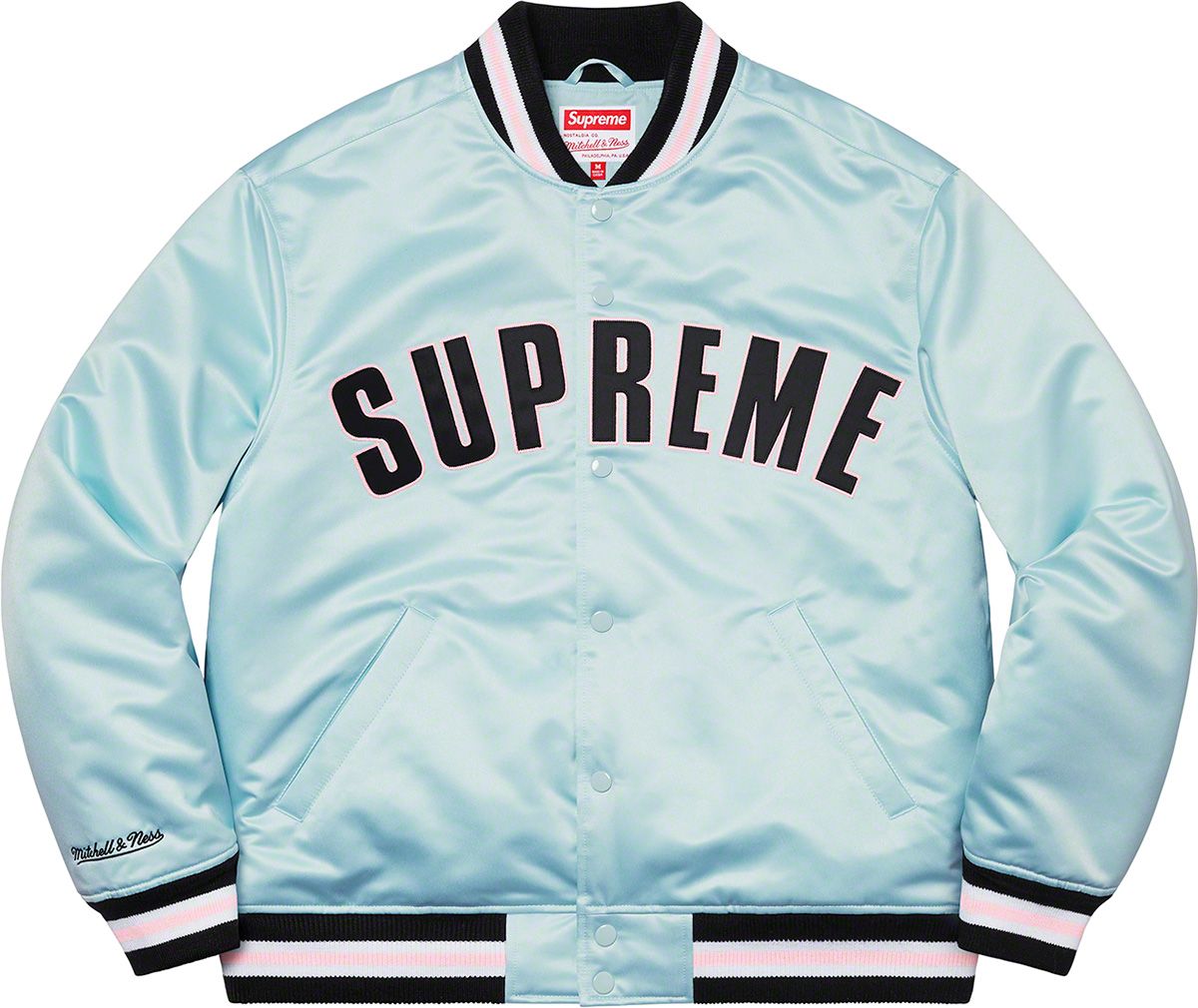 Supreme®/Mitchell & Ness® Satin Varsity Jacket – Supreme