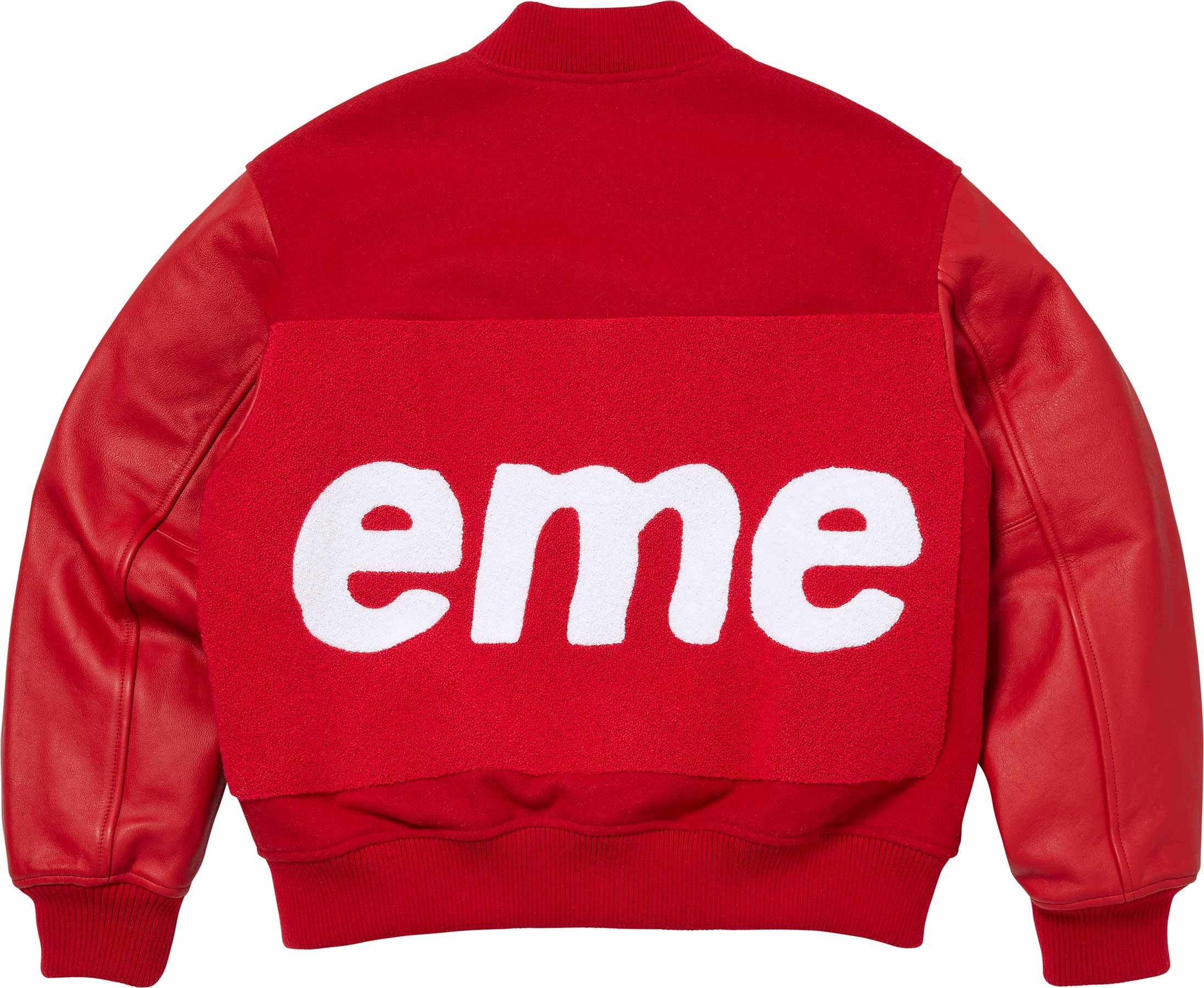 Big Logo Chenille Varsity Jacket – Supreme