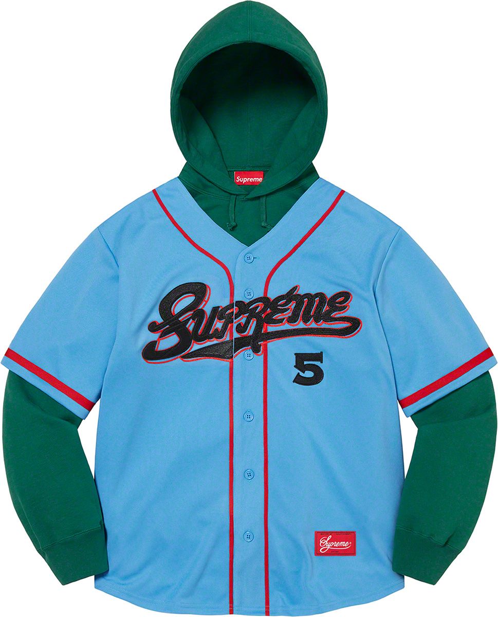 Baseball Jersey Hooded Sweatshirt – Supreme