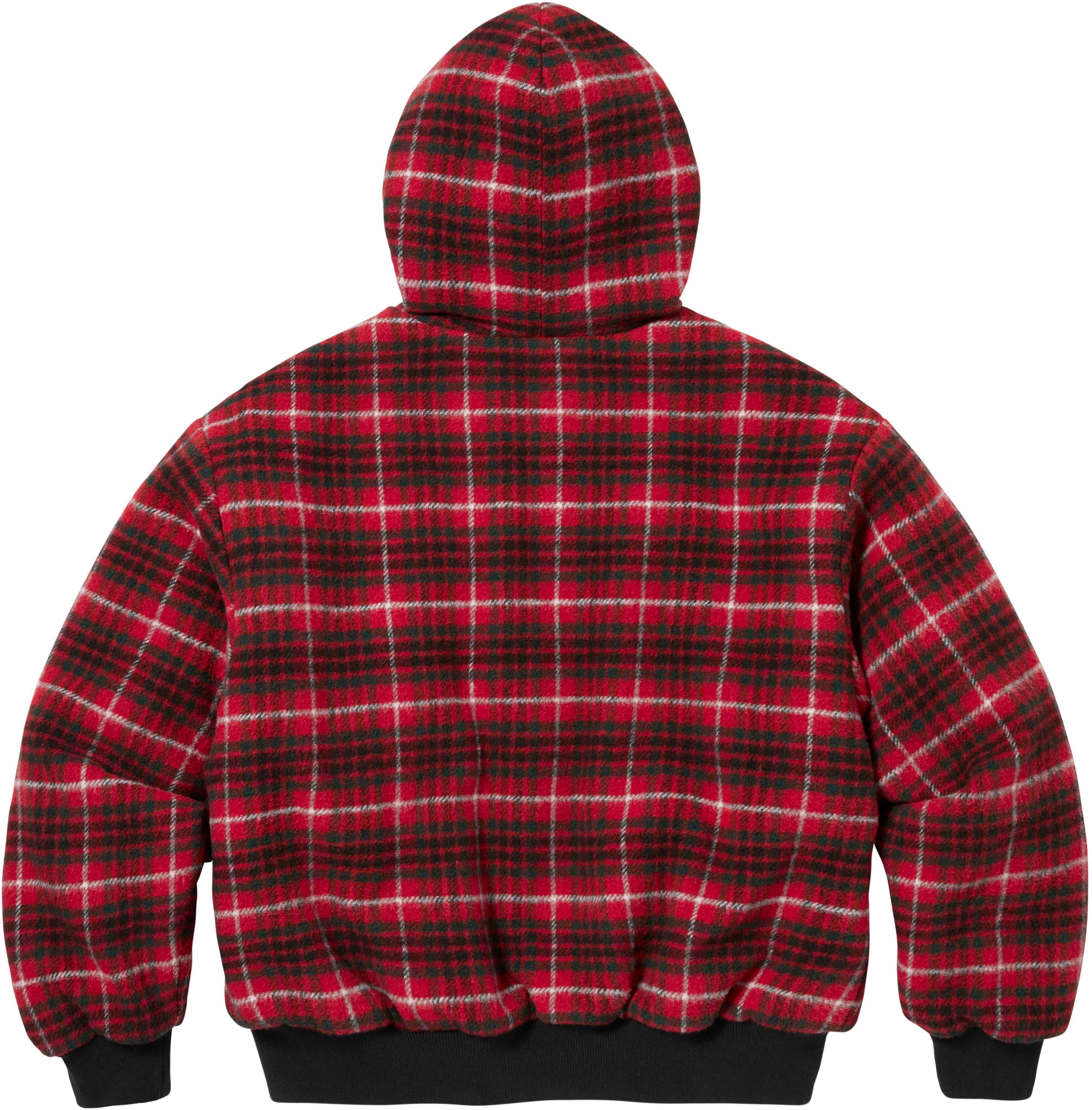 Supreme blue plaid shops work jacket