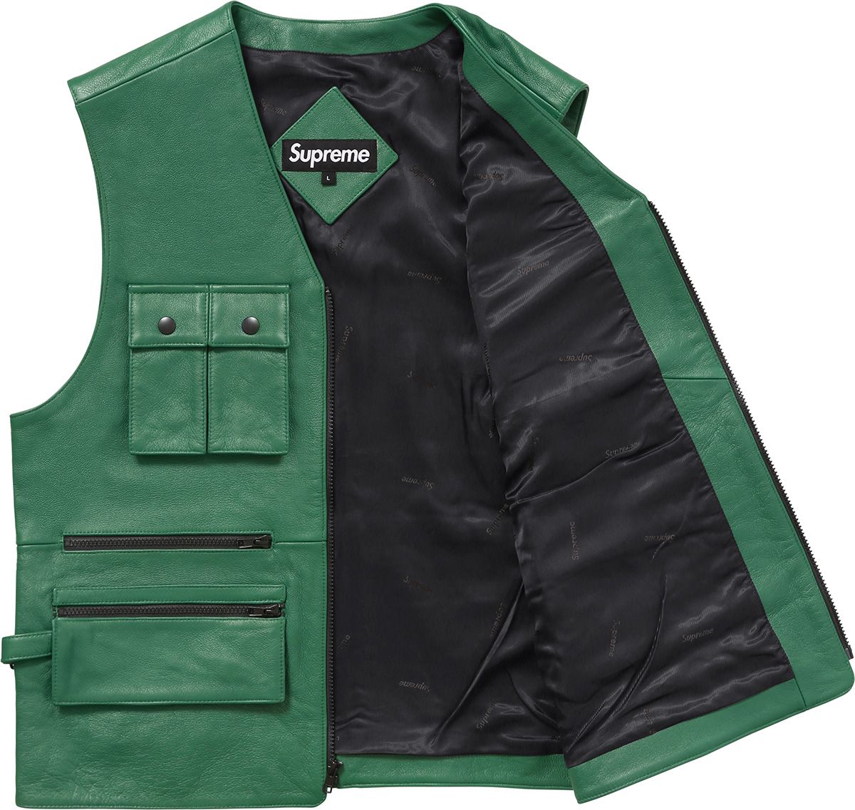 Leather Utility Vest – Supreme