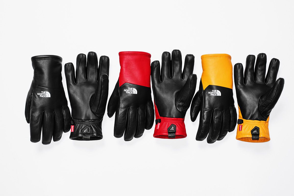 Supreme leather store gloves