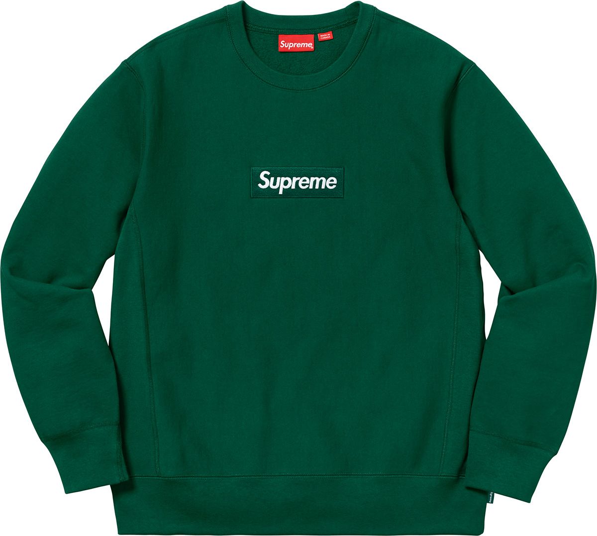 Crewneck box logo supreme best sale