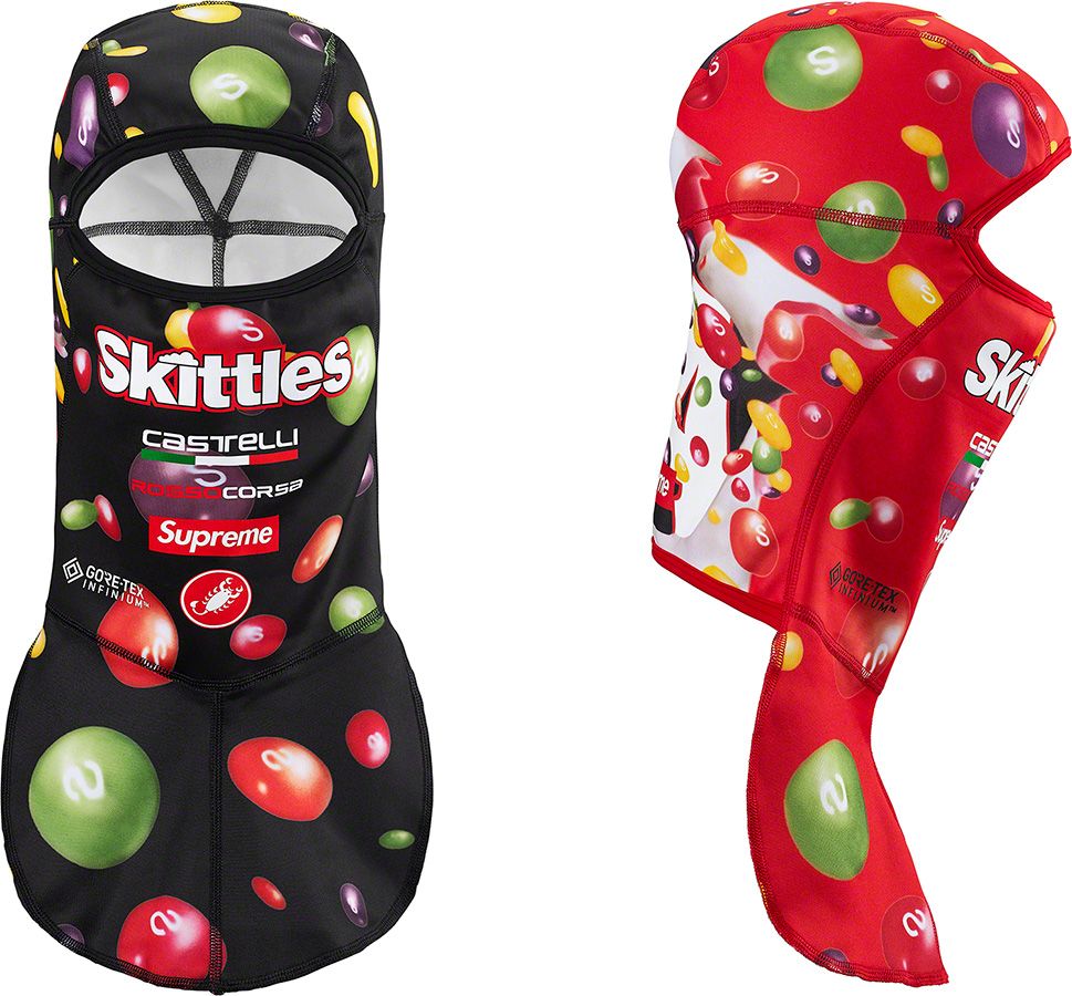 Supreme authentic Skittles Castelli Balaclava Red