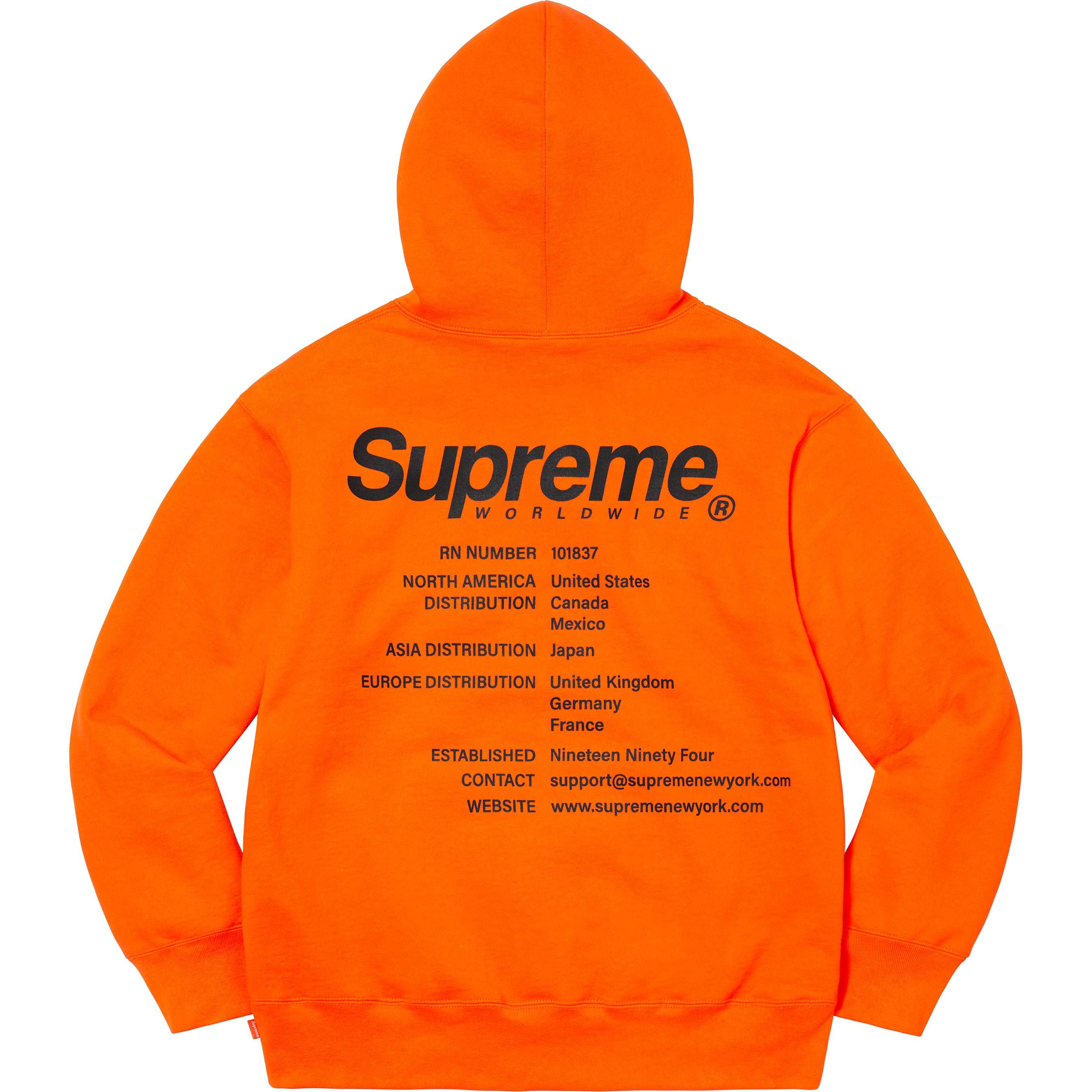 Worldwide Hooded Sweatshirt – Supreme