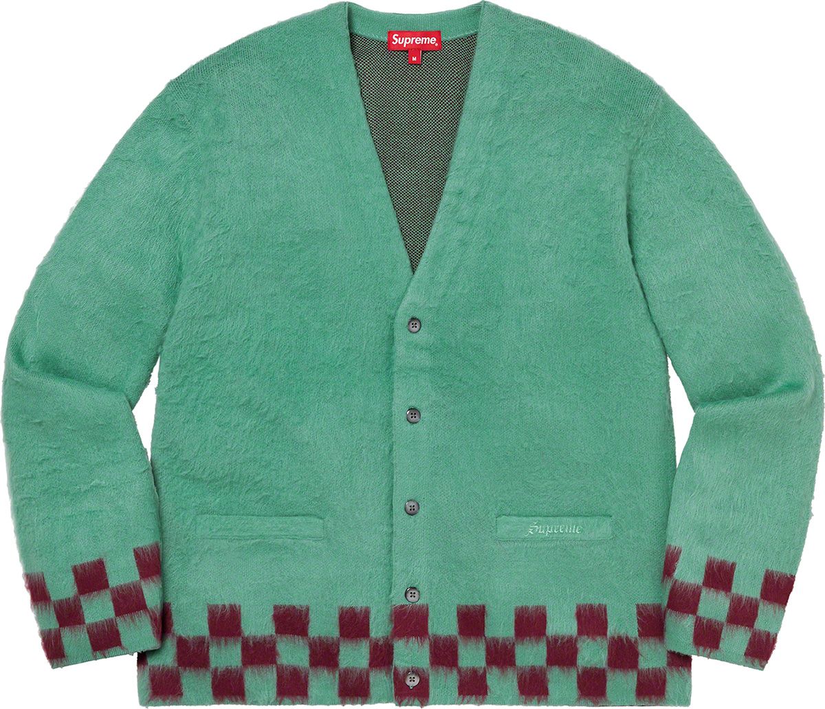 Brushed Checkerboard Cardigan – Supreme