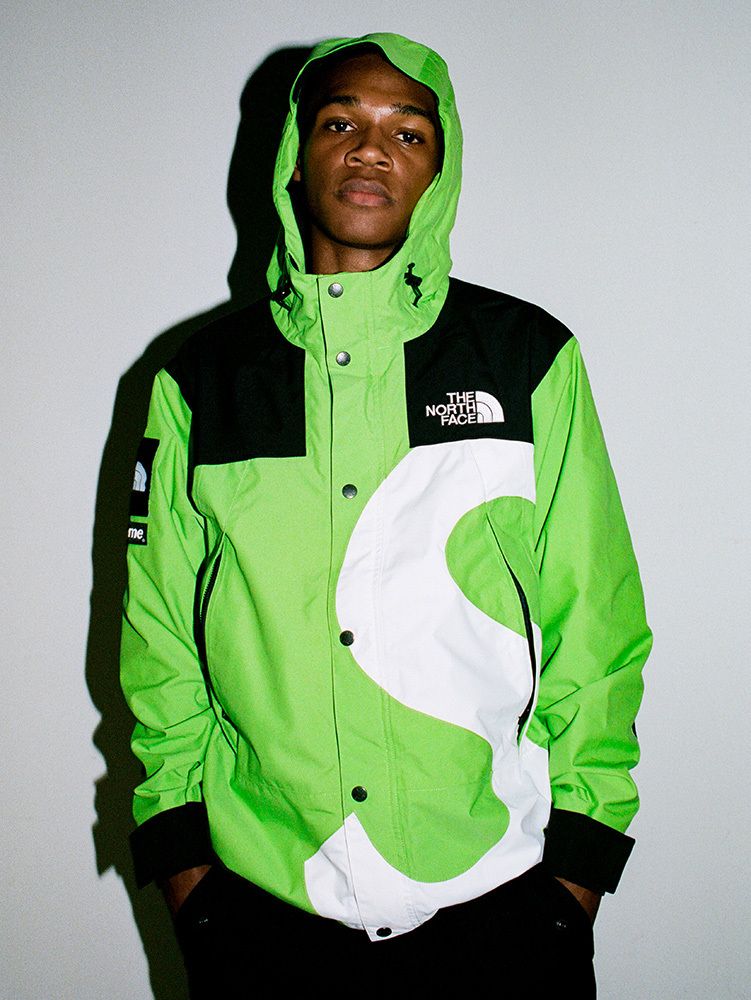 North face supreme jacket green online