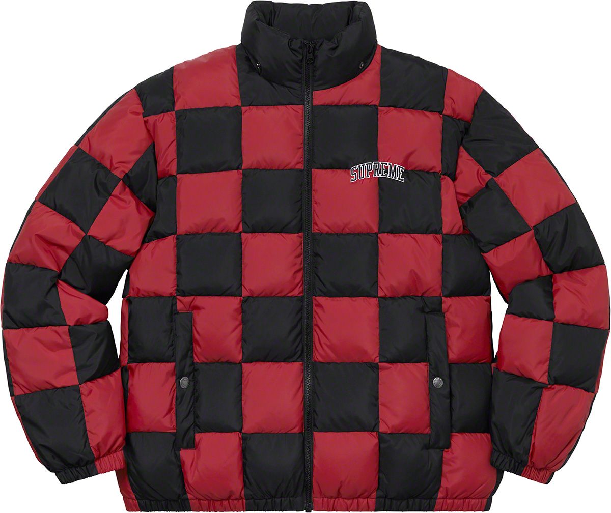 Checkerboard Puffy Jacket – Supreme