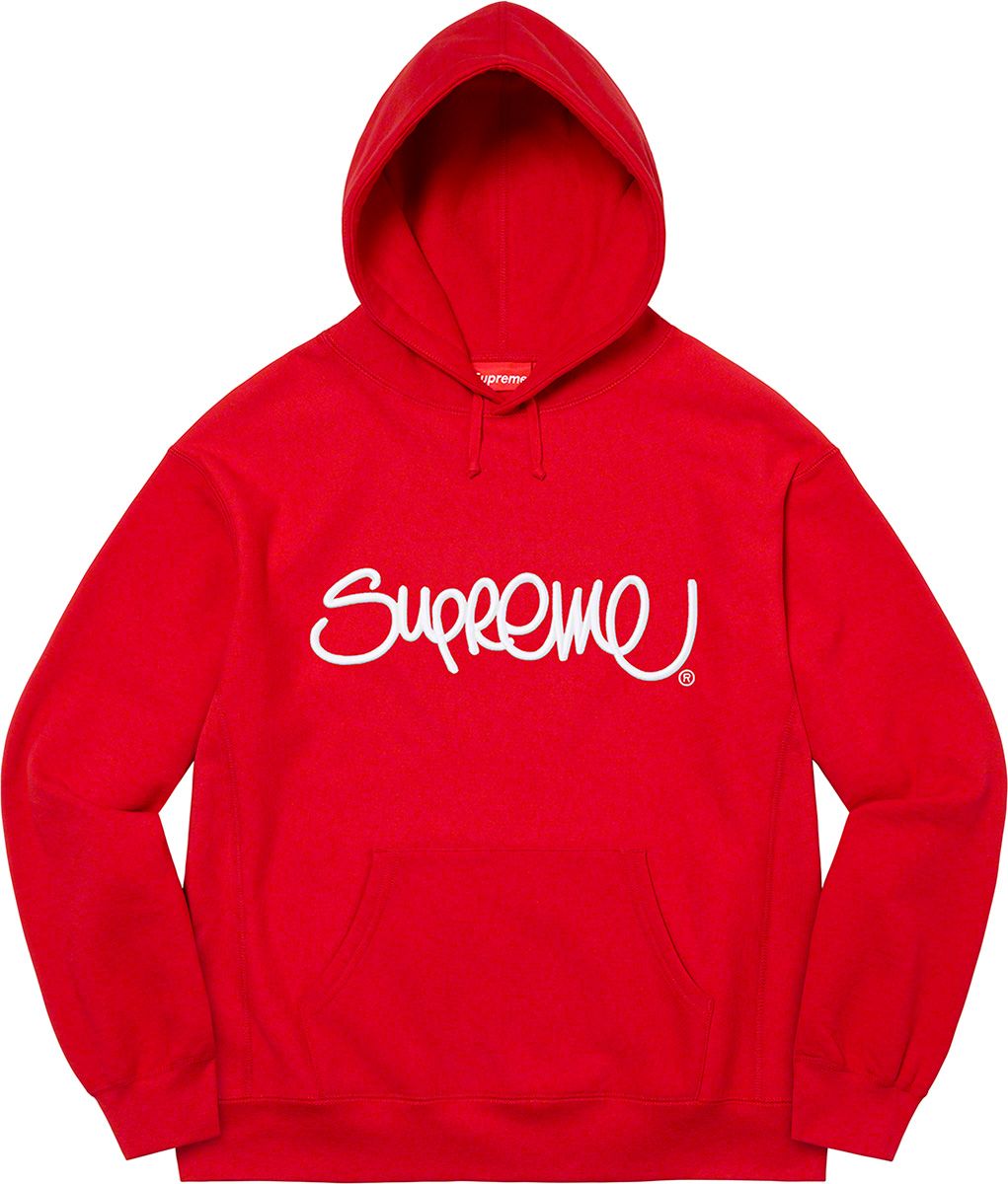 Raised Handstyle Hooded Sweatshirt – Supreme