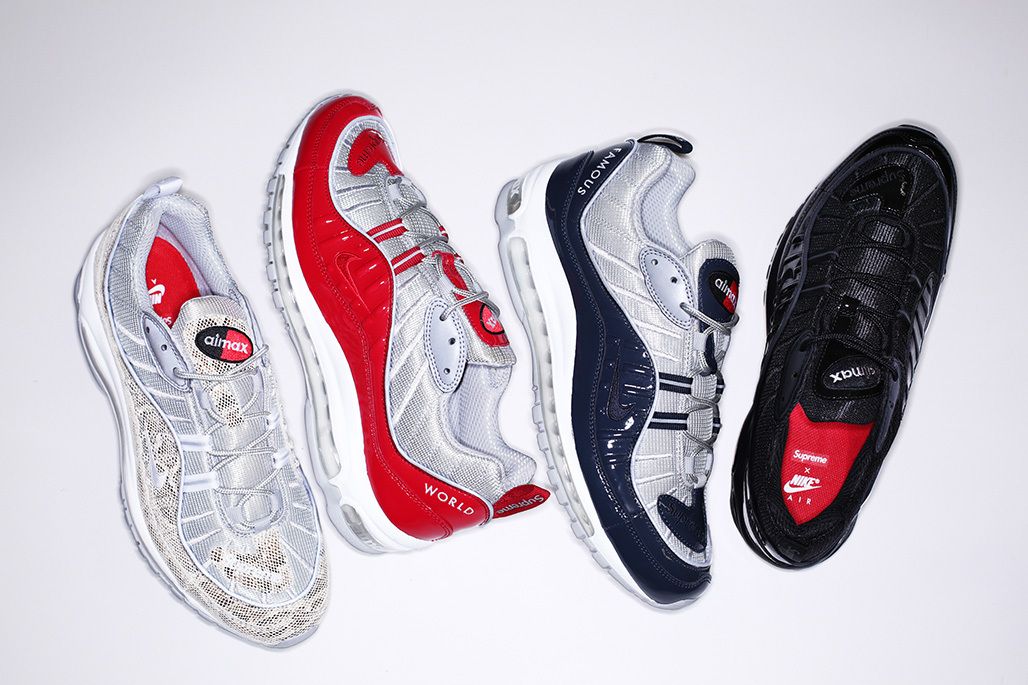 Air max 98 red orders supreme