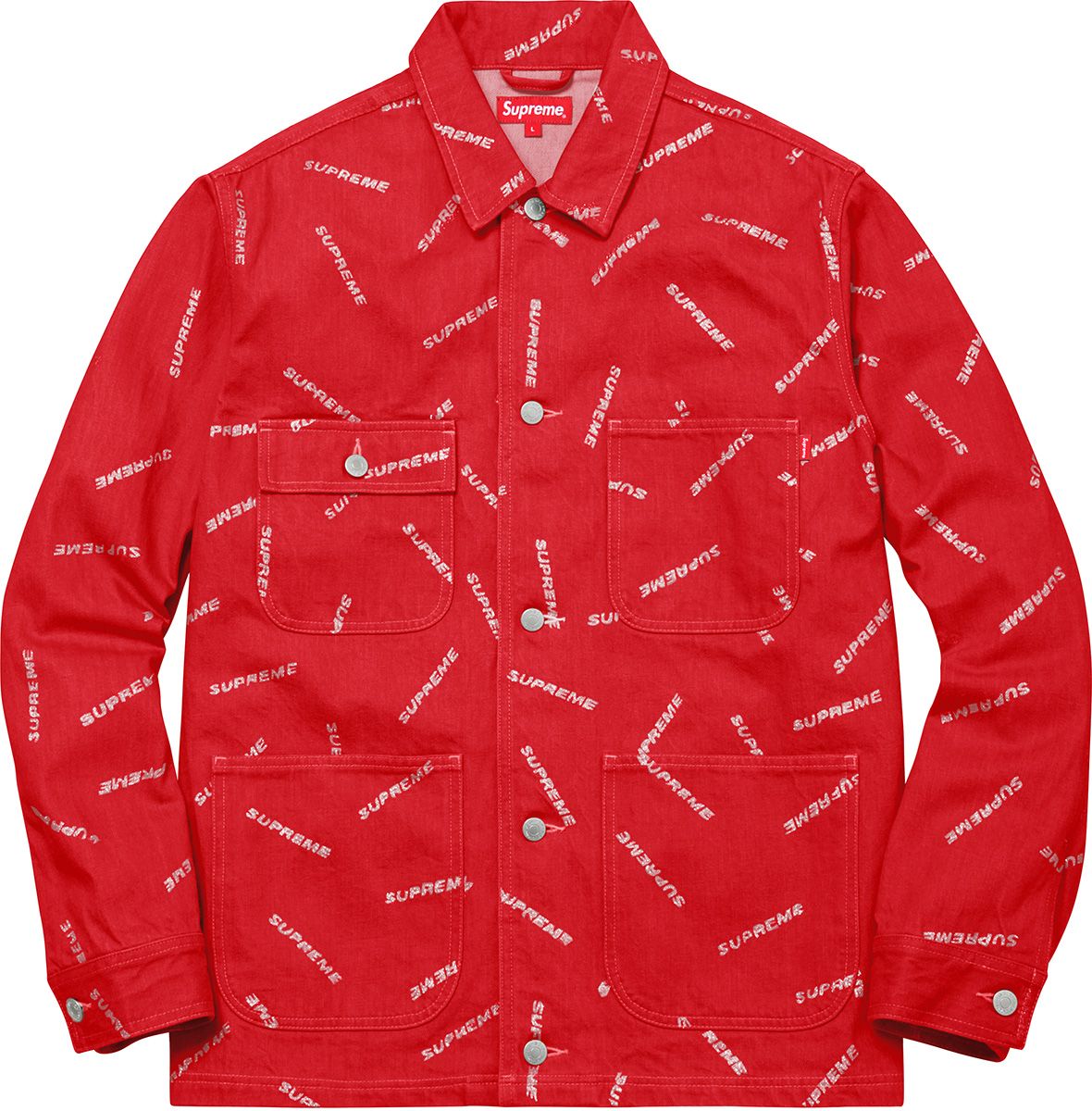 Denim Logo Chore Coat – Supreme