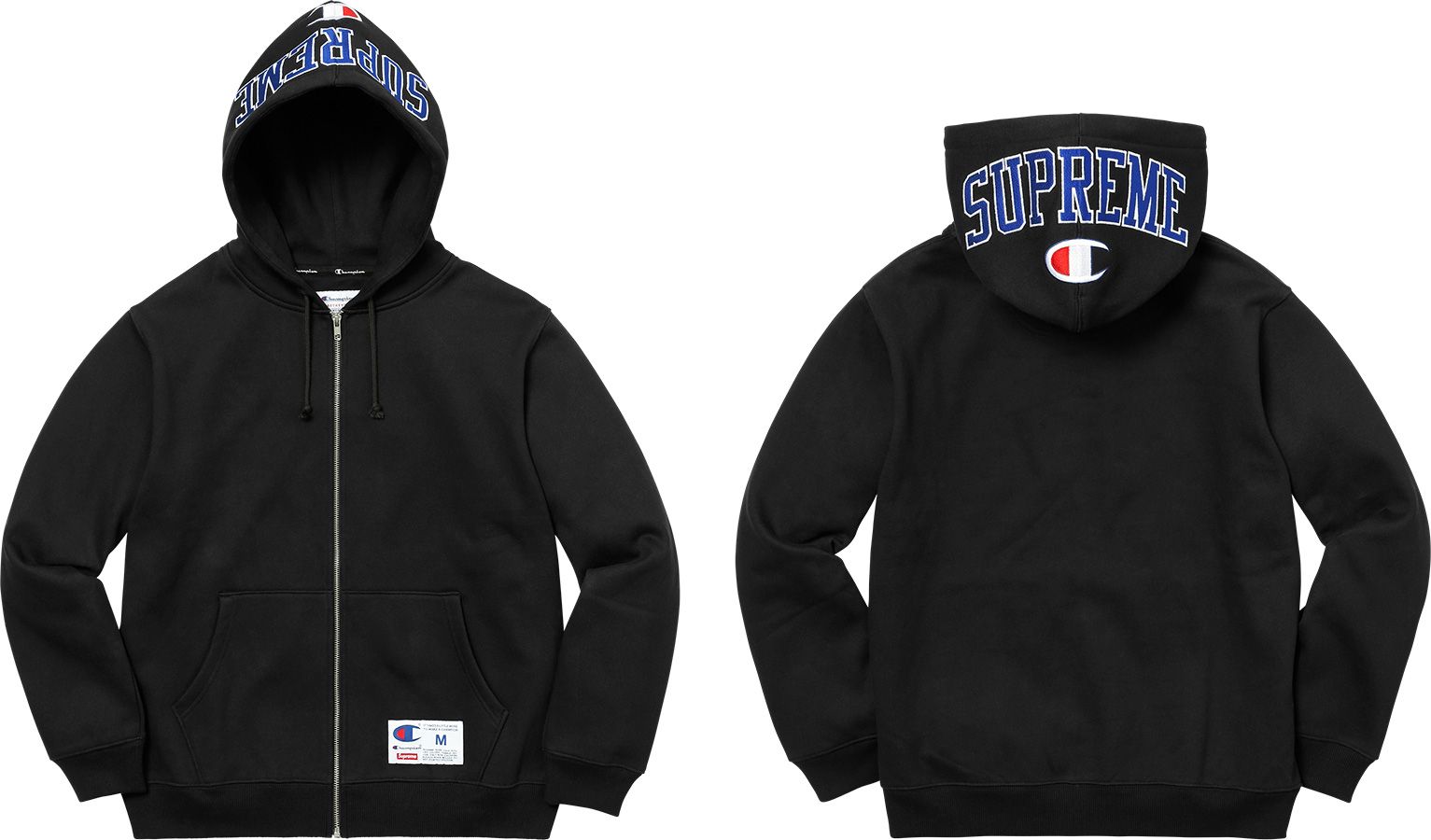 Supreme Champion Arc Logo discount zip up Hoodie sz.m