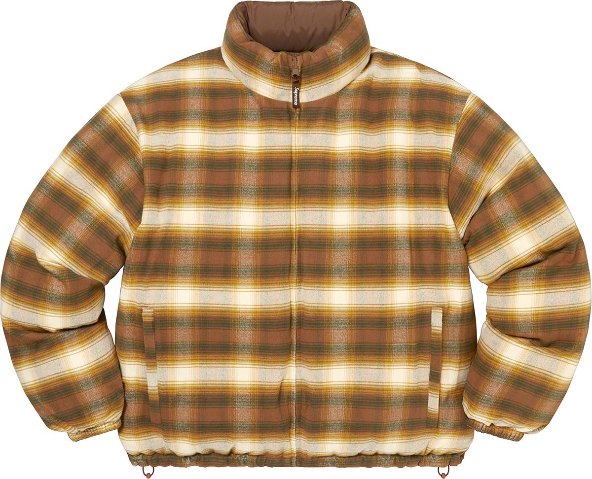 Flannel Reversible Puffer Jacket – Supreme