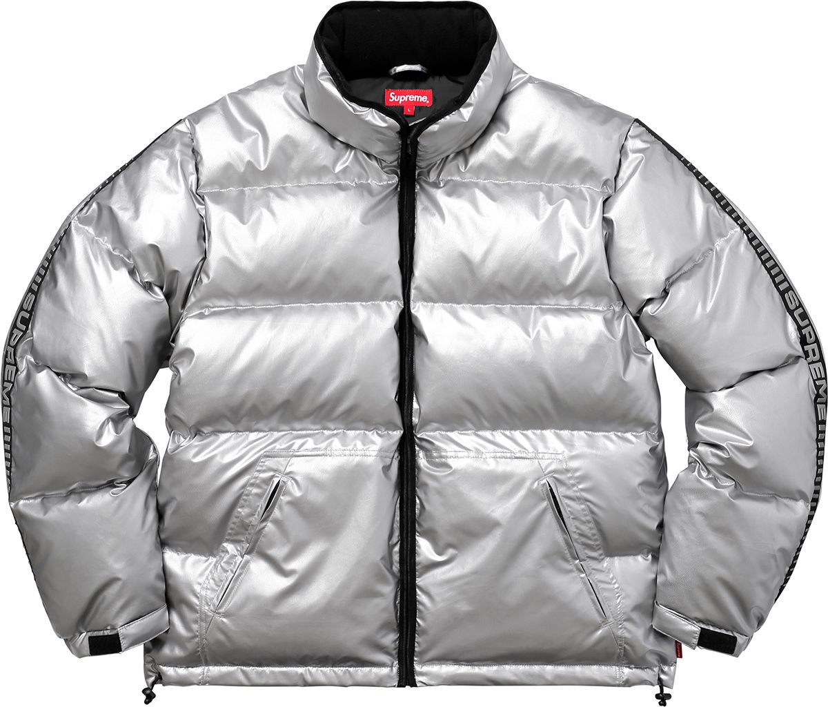 Reflective Sleeve Logo Puffy Jacket – Supreme