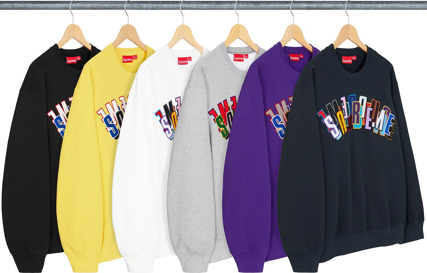 Supreme stacked crewneck sale