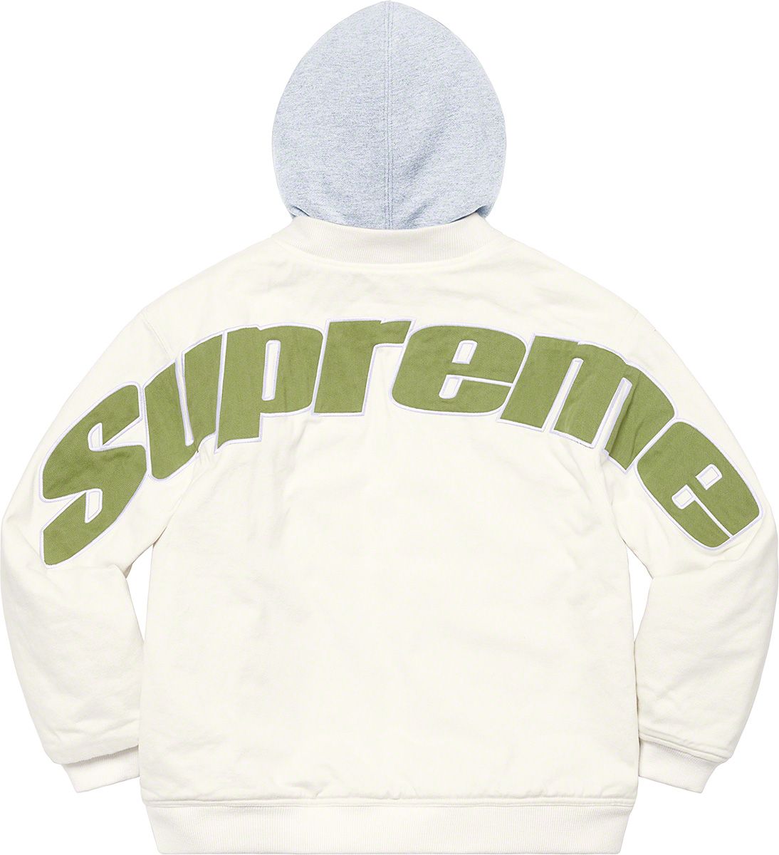 Hooded Twill Varsity Jacket – Supreme