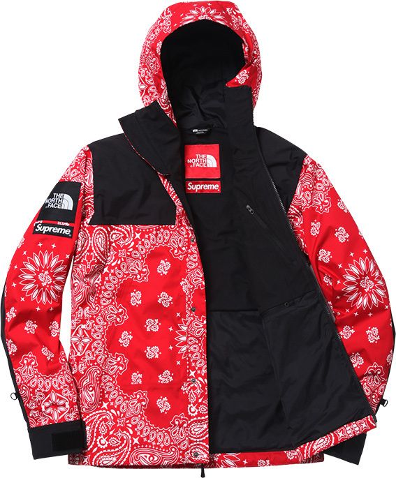 North face red bandana best sale