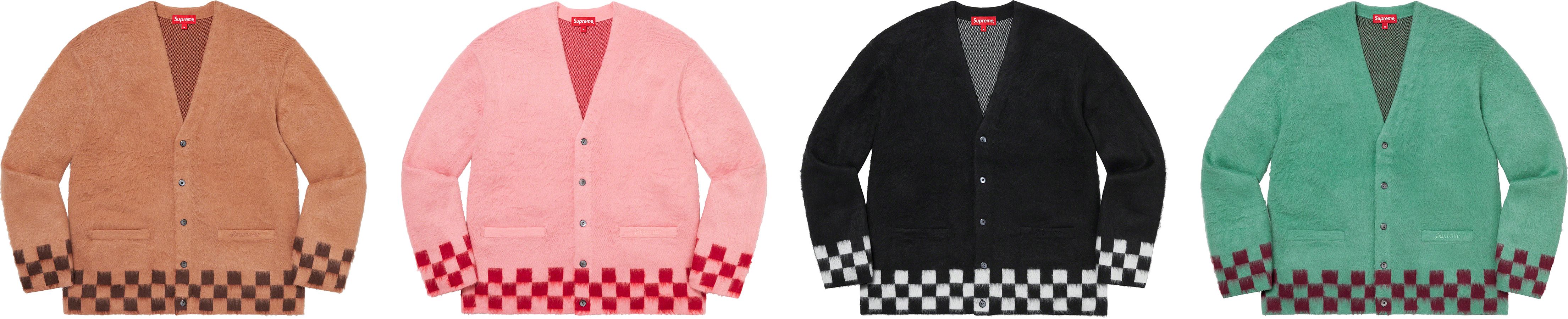 Brushed Checkerboard Cardigan – Supreme