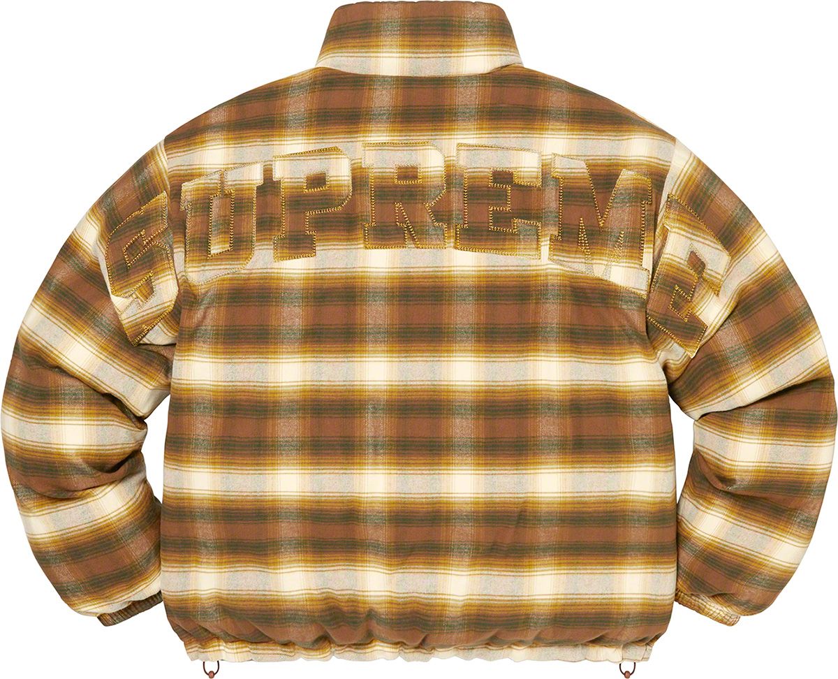 Flannel Reversible Puffer Jacket – Supreme