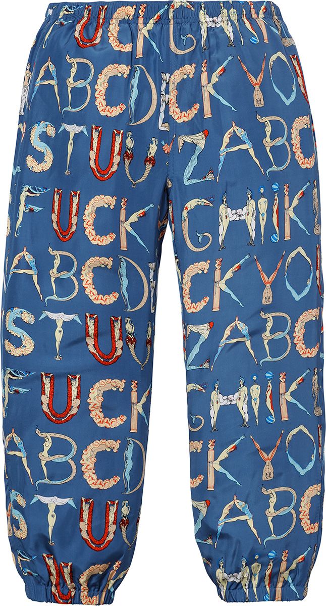 Alphabet Silk Pant – Supreme