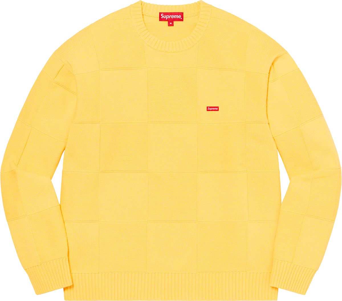 Tonal Checkerboard Small Box Sweater – Supreme