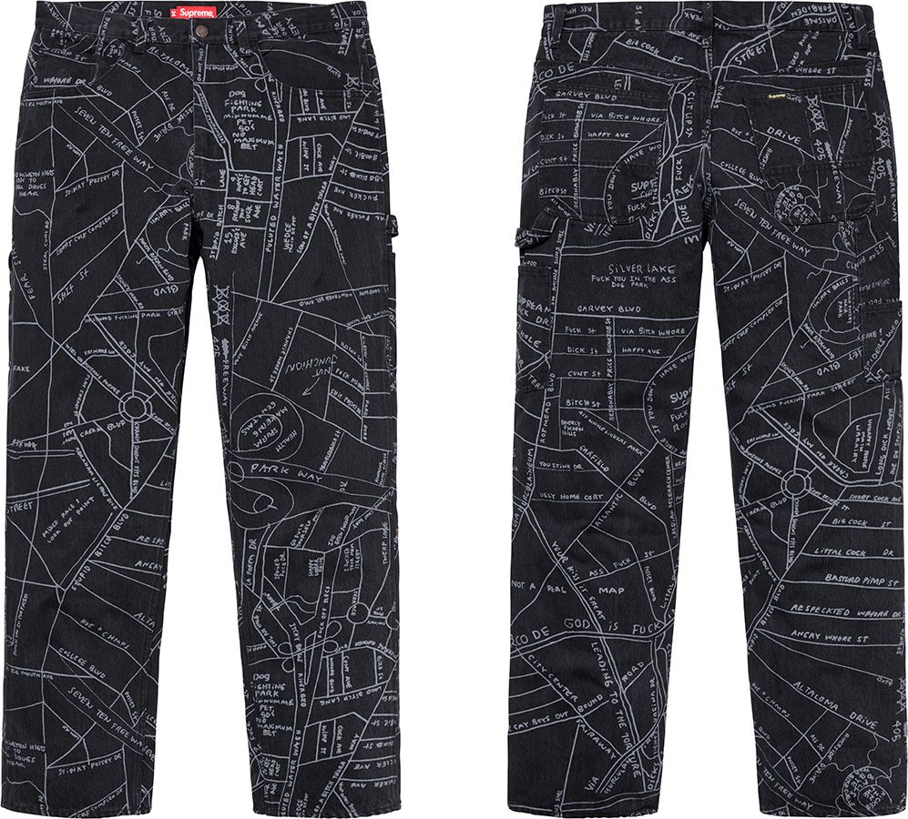 Gonz Map Denim Painter Pant – Supreme