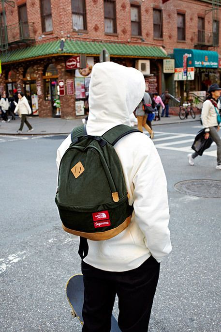 Supreme tnf corduroy backpack on sale