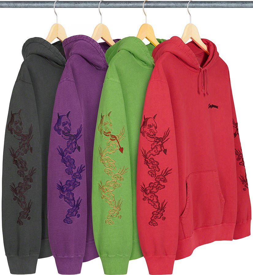 Dragon Overdyed Hooded Sweatshirt Supreme