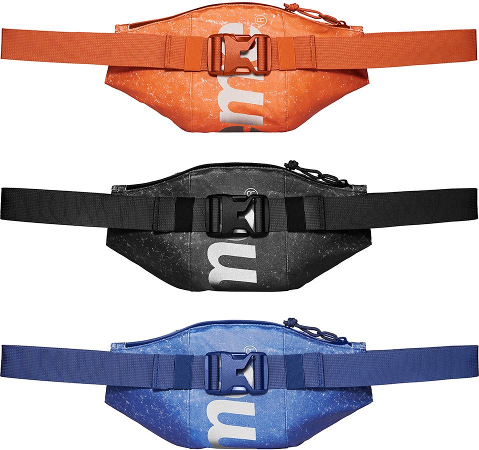 Supreme 2024 Waterproof Reflective Speckled Waist Bag