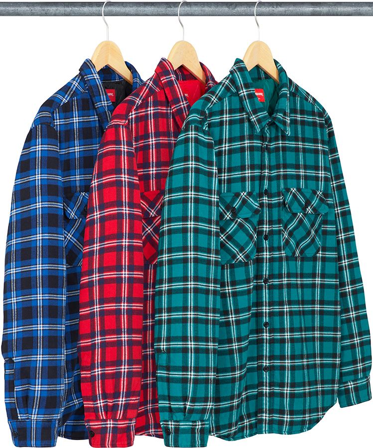 Arc Logo Quilted Flannel Shirt – Supreme