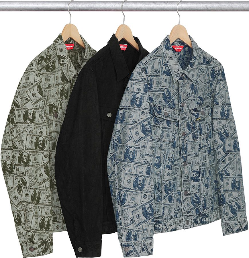 100 Dollar Bill Trucker Jacket – Supreme