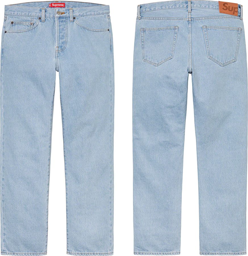 Stone Washed Slim Jean – Supreme