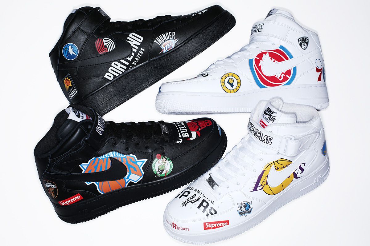 Nike supreme shoes nba on sale